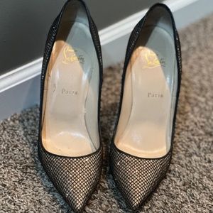 Christian Louboutin Black & Gold So Kate